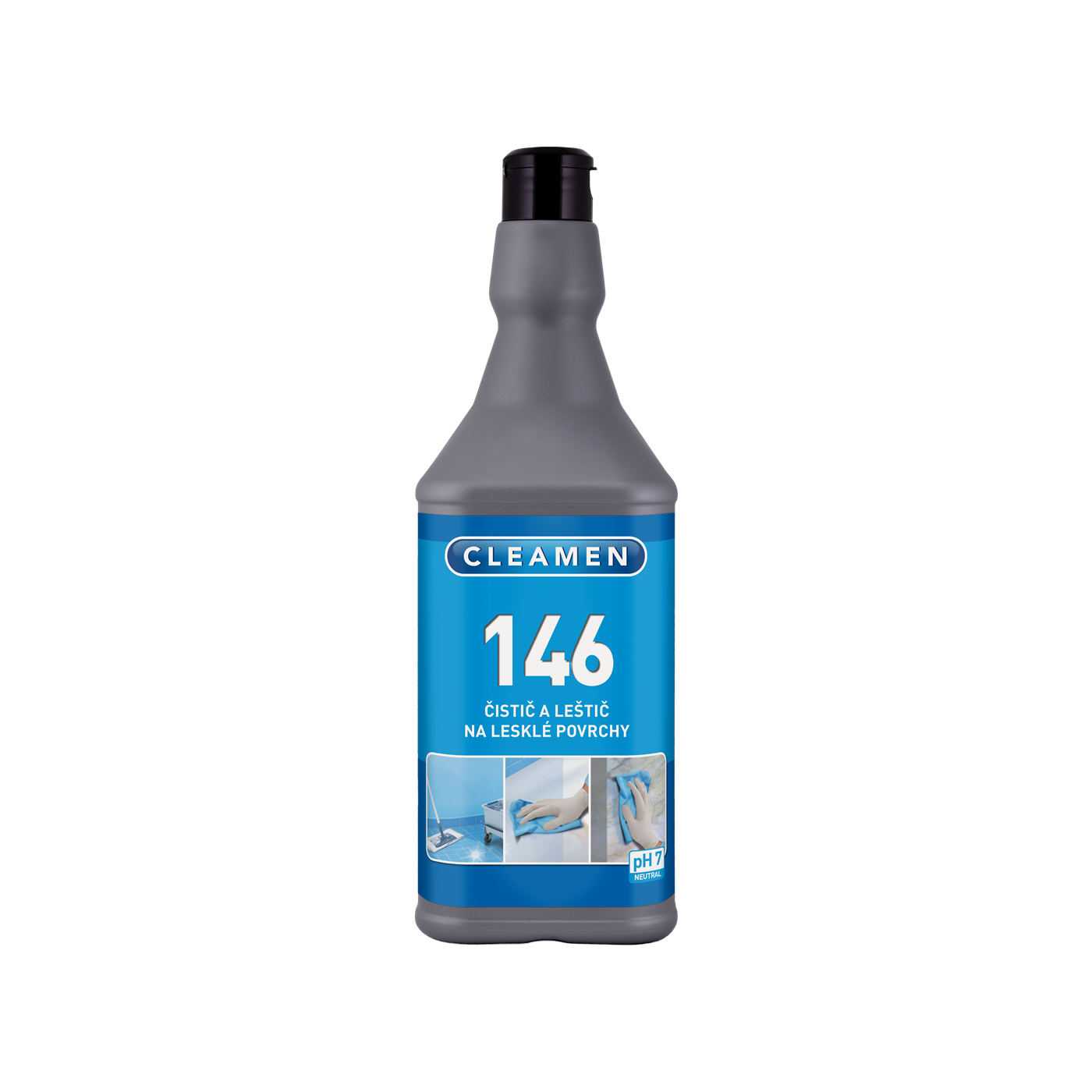 CLEAMEN 146 čistič a leštič na lesklé povrchy, 1l