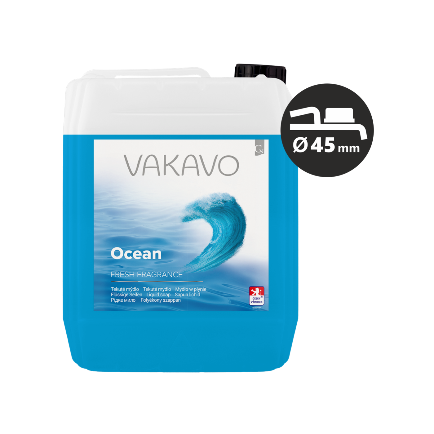 VAKAVO Ocean modré tekuté mýdlo, 5l