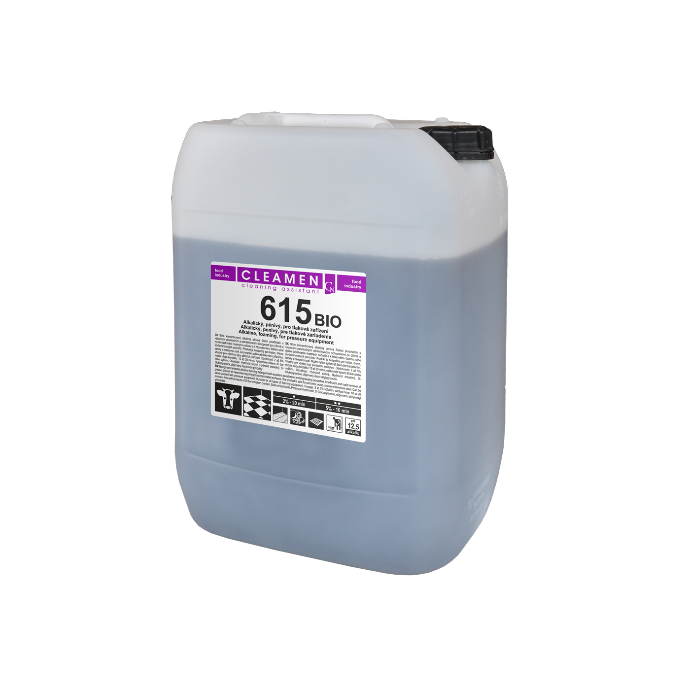 CLEAMEN 615 BIO pěnivý koncentrovaný alkalický  čistič, 25kg