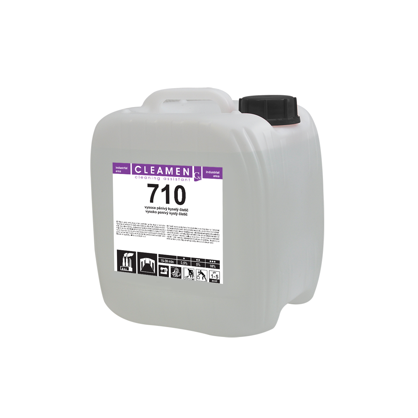 CLEAMEN 710 vysoce pěnivý kyselý čistič, 12kg
