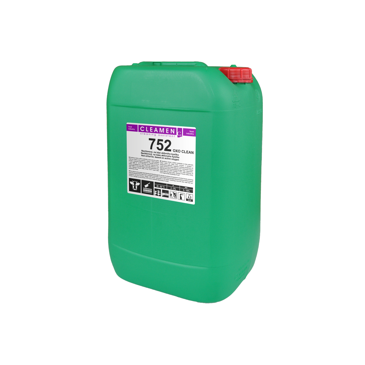 CLEAMEN 752 OXO CLEAN pěnivý slabě kyselý čistič, 25kg