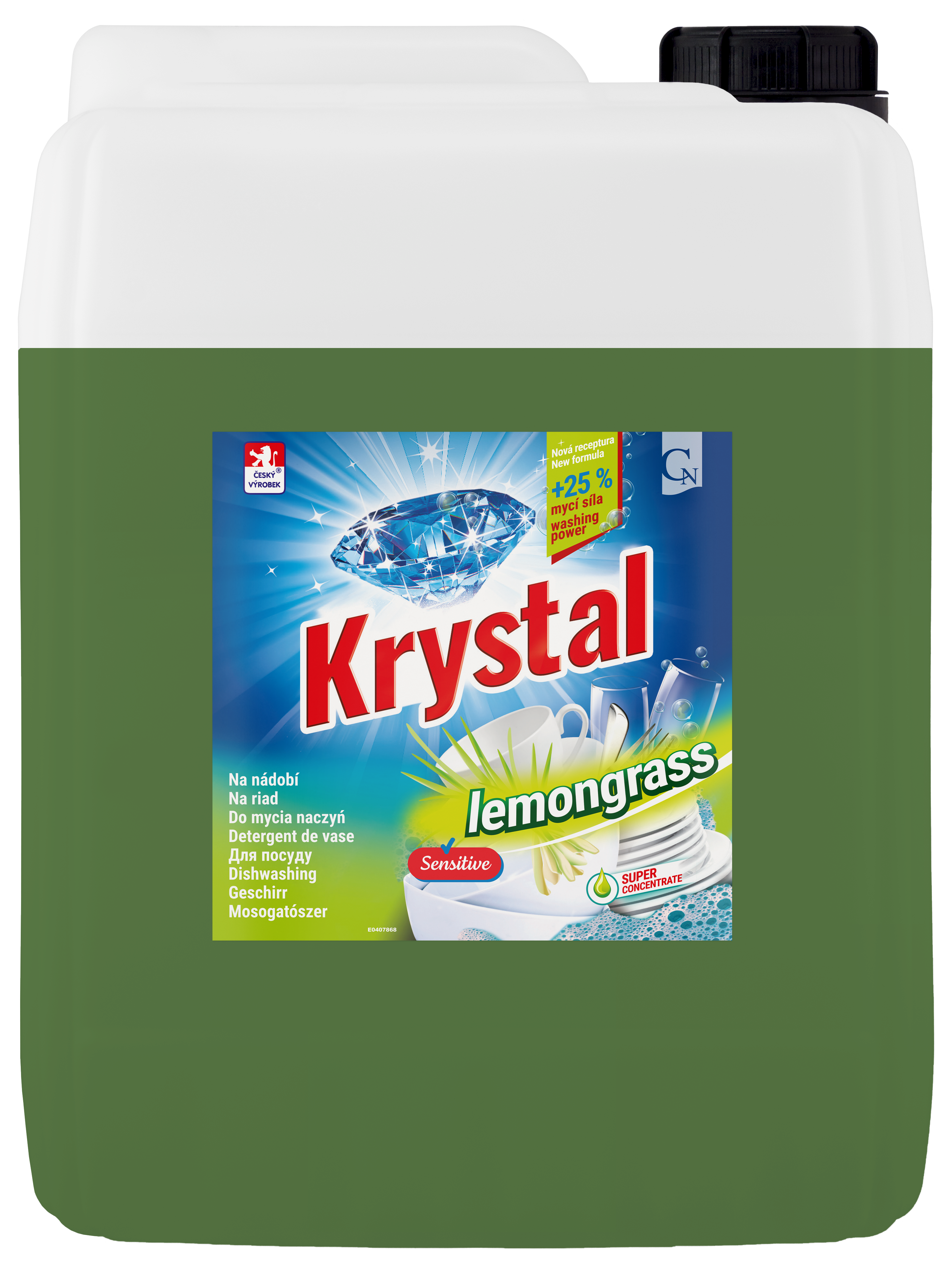 KRYSTAL Na nádobí Lemongrass na nádobí 10l