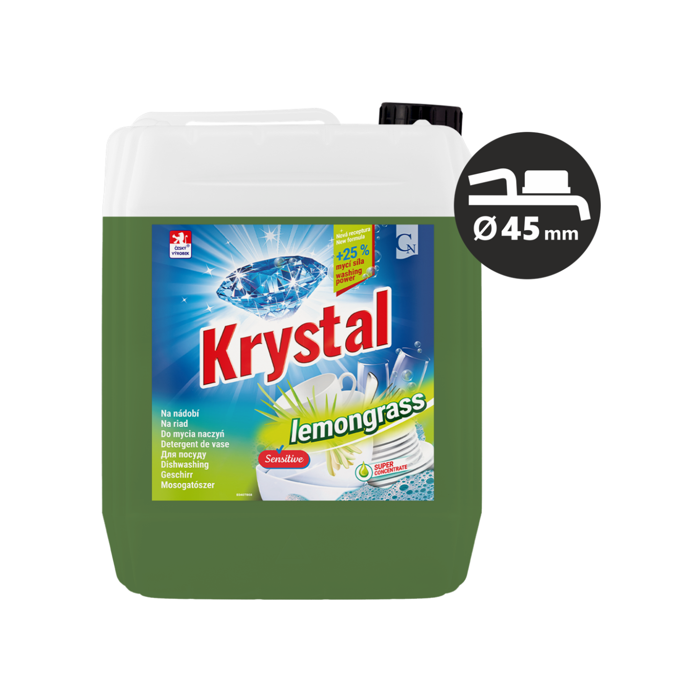 KRYSTAL Na nádobí Lemongrass na nádobí 5l