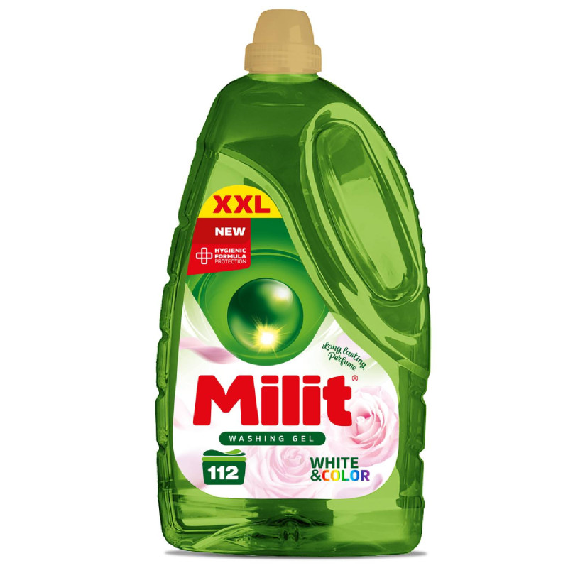 MILIT prací gel WHITE & COLOR 5,04 l