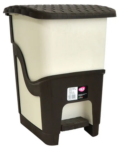 Koš na odpadky 6l, pedál, plast ratan 